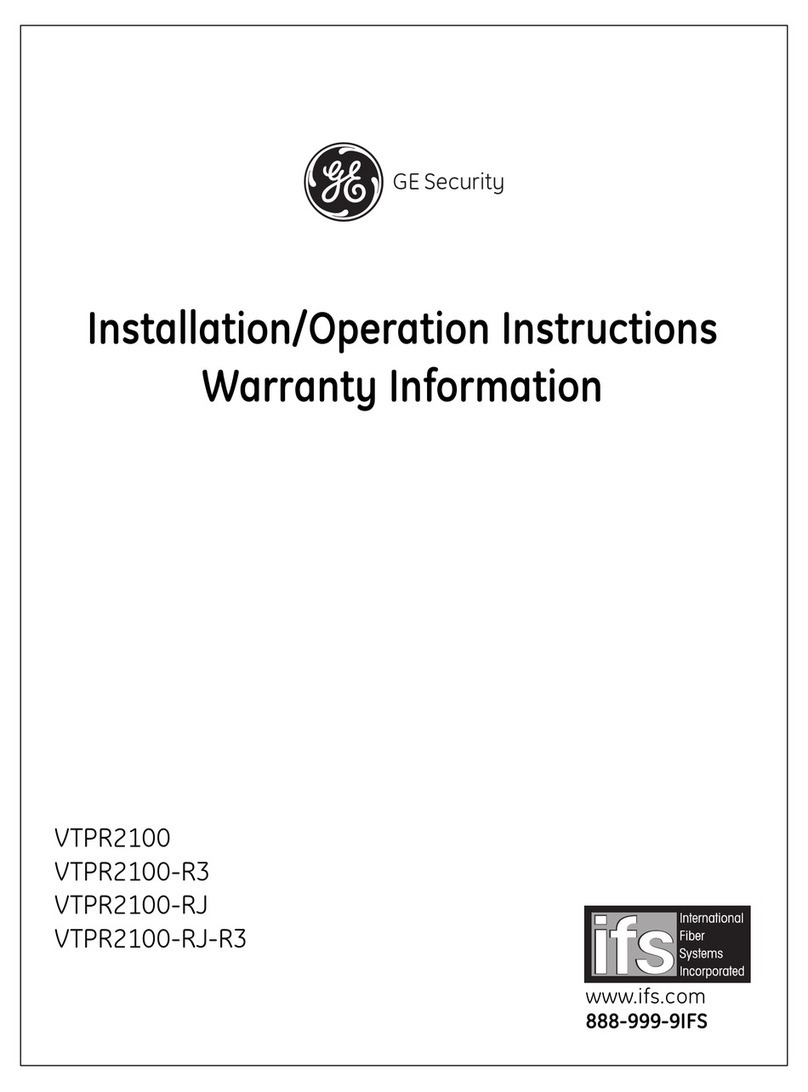 GE ifs VTPR2100 Installation guide