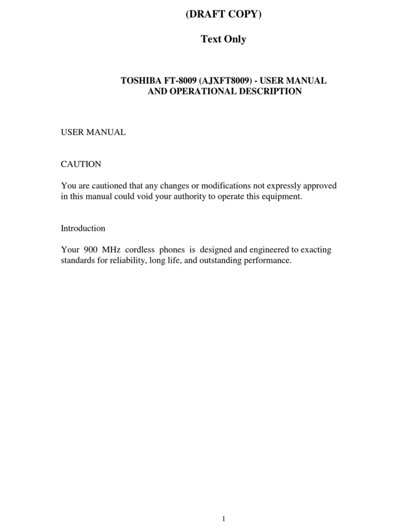 Toshiba AJXFT8009 User manual