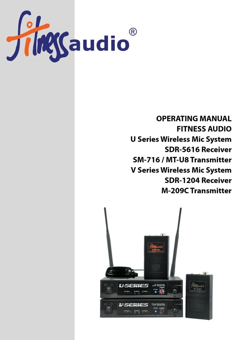 FITNESS AUDIO V Series operating manual FITNESS AUDIO V Series operating manual