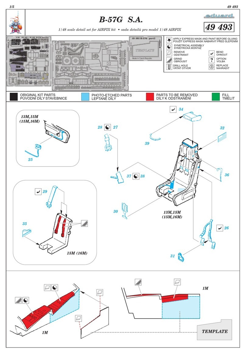 Eduard B-57G S.A. User manual Eduard B-57G S.A. User manual