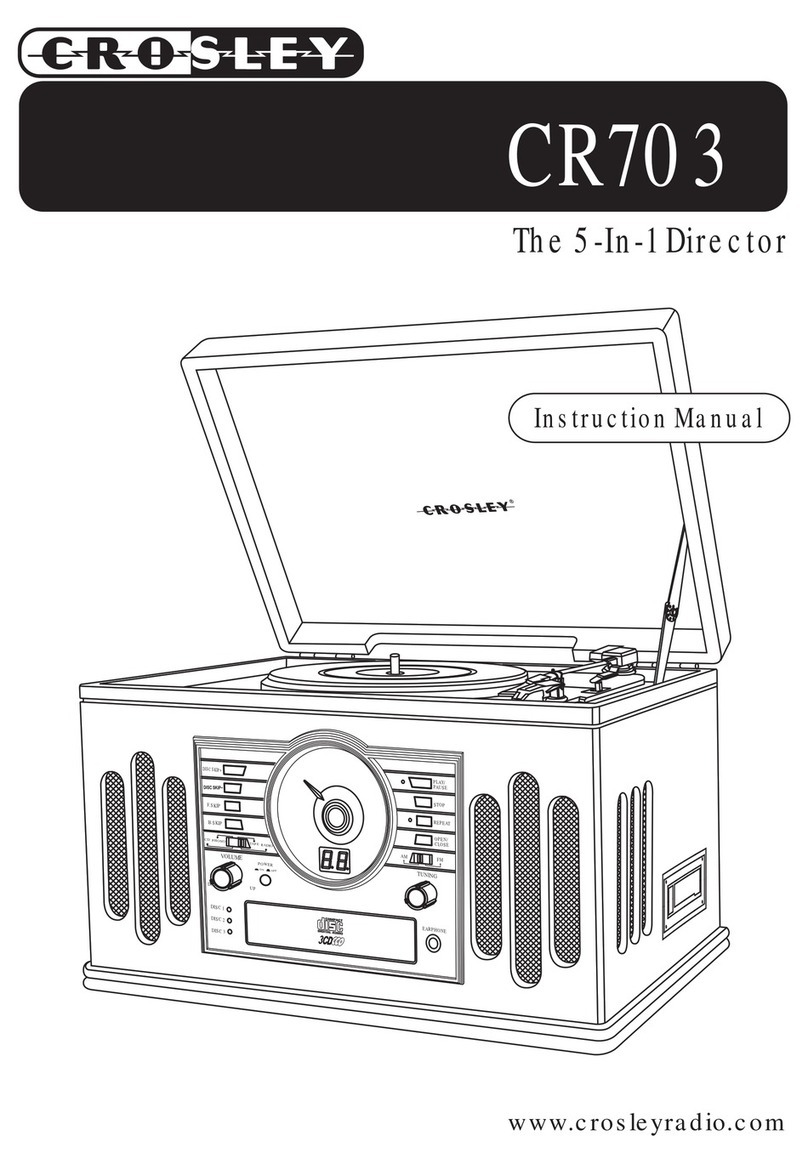 Crosley CR703 instruction manual