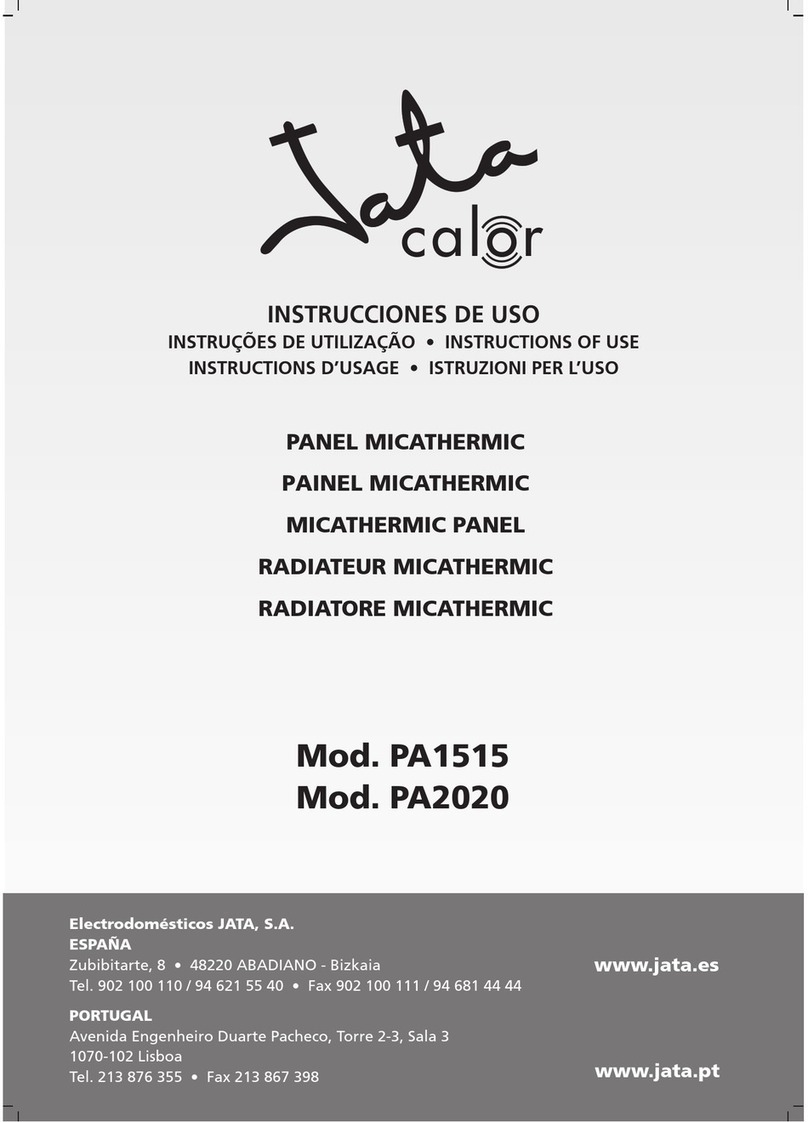 Jata calor PA1515 Instructions for use Jata calor PA1515 Instructions for use