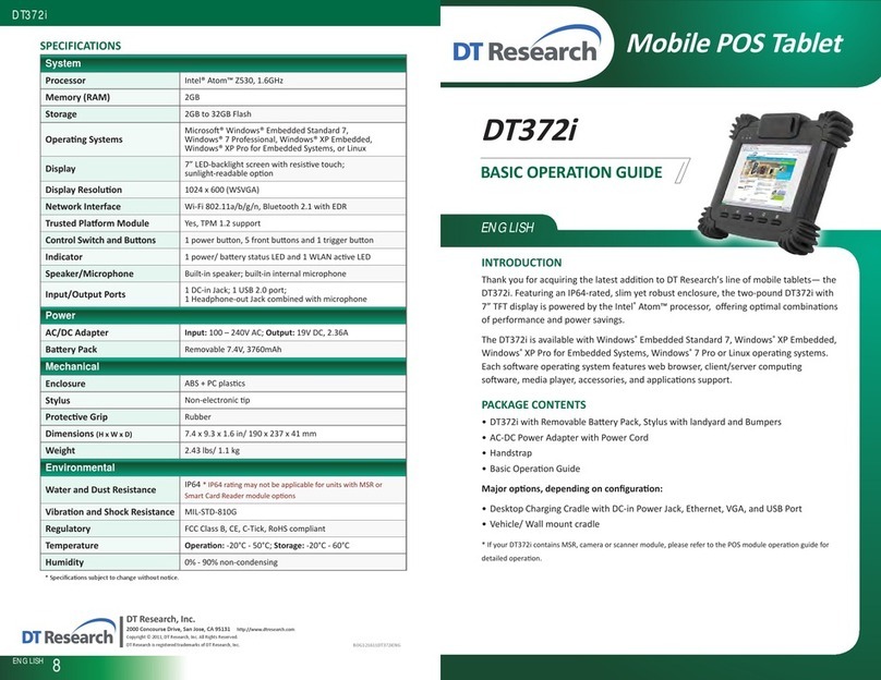 DT Research DT372i Assembly instructions