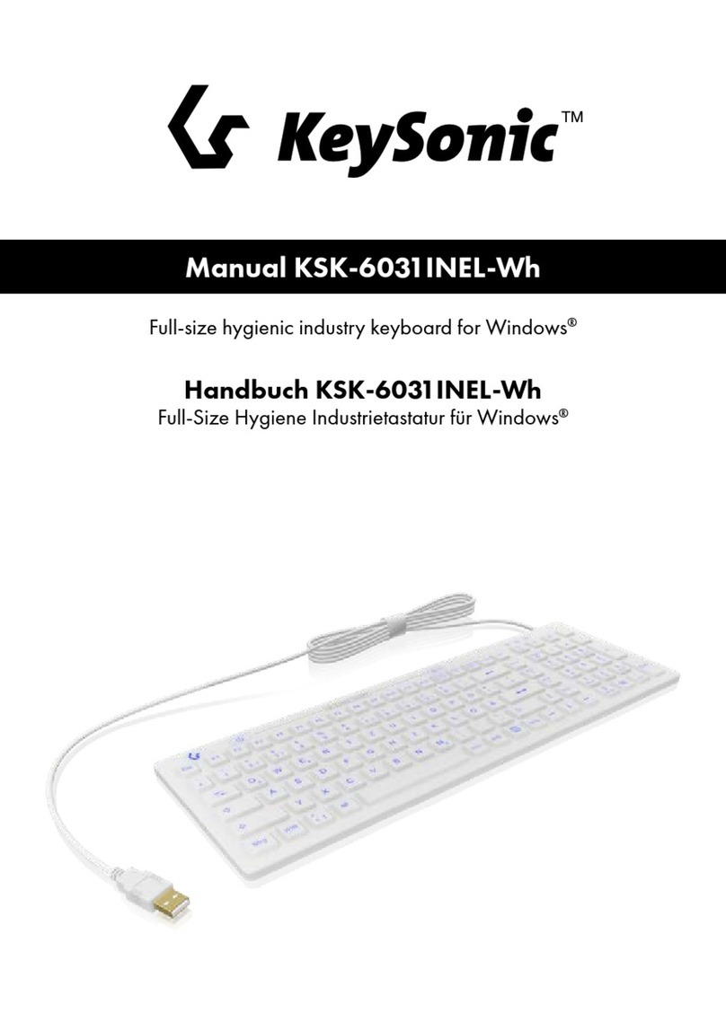 KeySonic KSK-6031INEL-Wh User manual