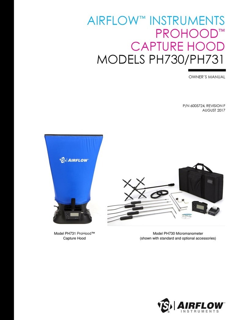 Alnor Airflow Proood PH731 owner's manual