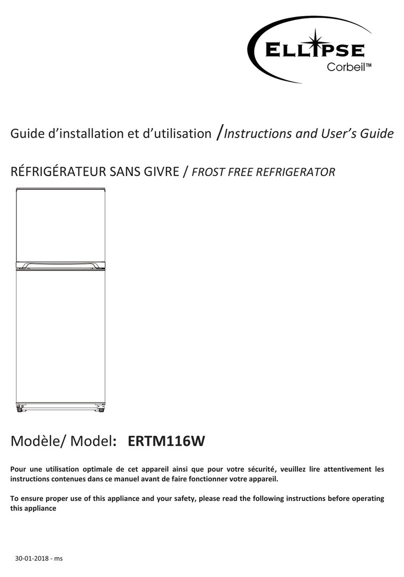 corbeil ELLIPSE ERTM116W instructions