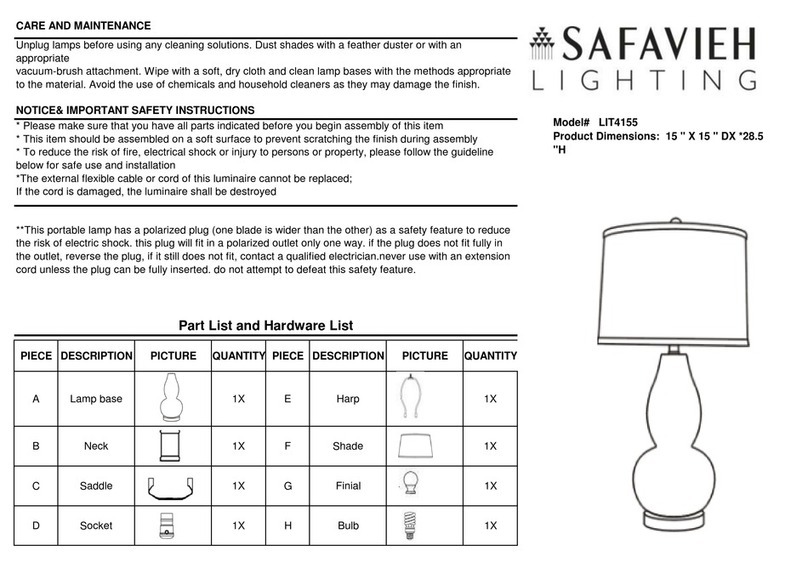 Safavieh LIT4155 User manual