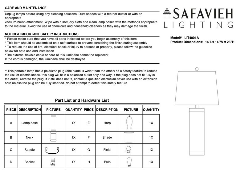 Safavieh LIT4001A User manual