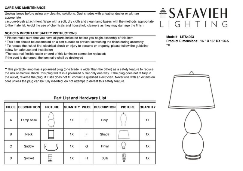 Safavieh LITS4093 User manual
