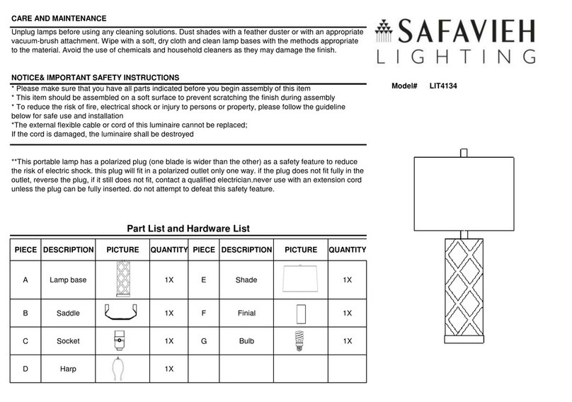 Safavieh LIT4134 User manual
