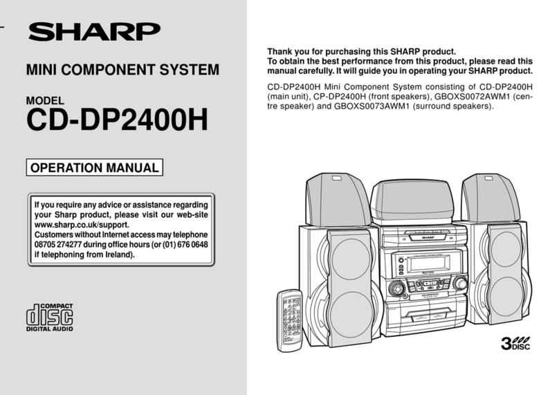 Sharp GBOXS0072AWM1 User manual