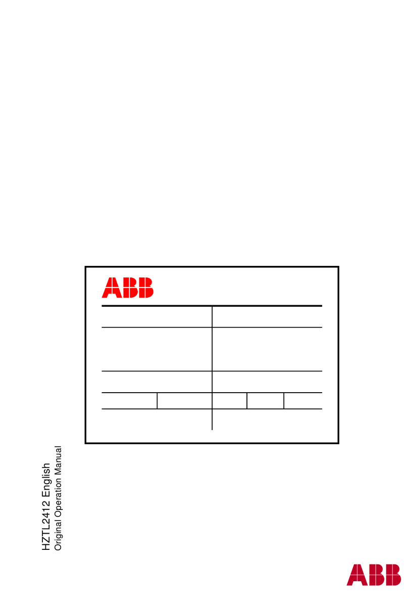 ABB HT843935 Operation manual