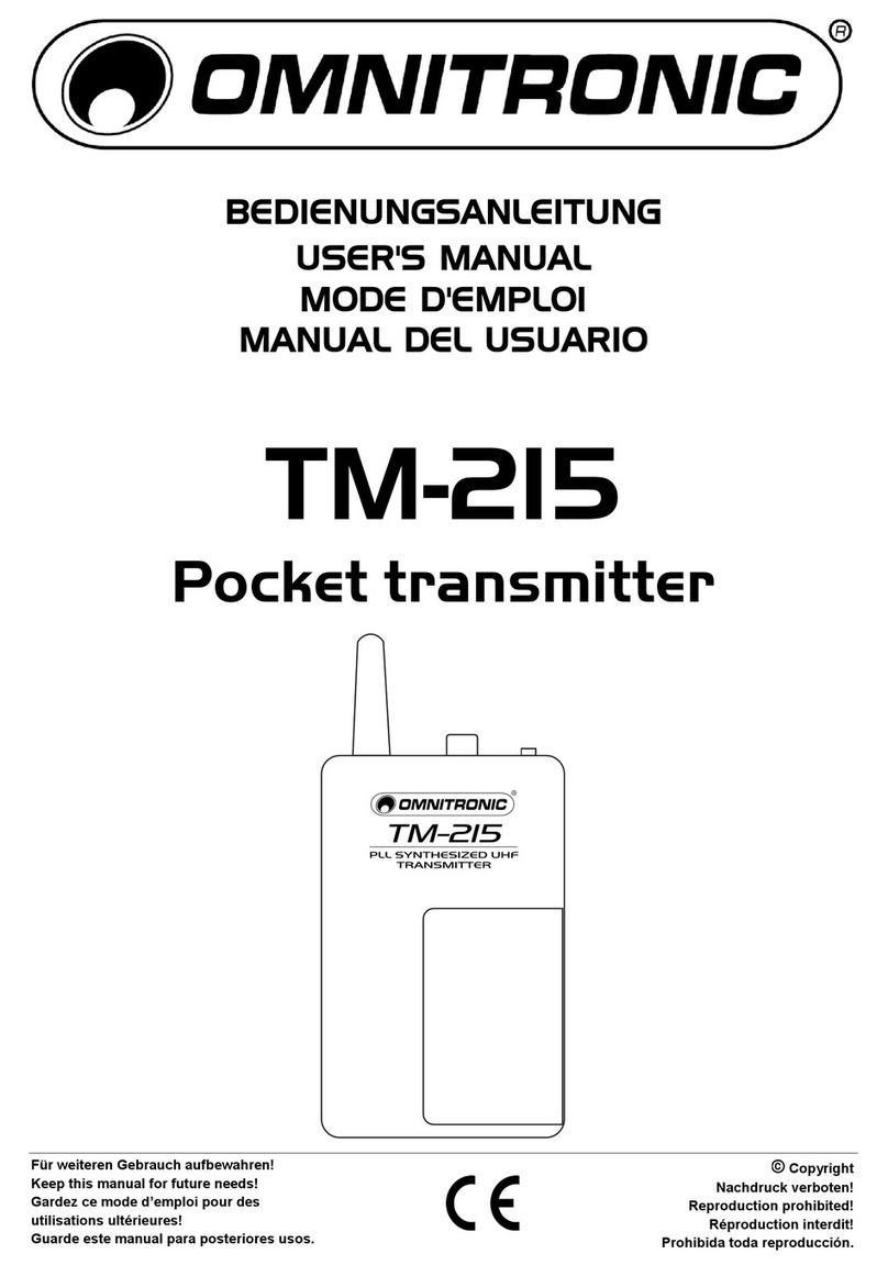 Omnitronic TM-215 User manual Omnitronic TM-215 User manual