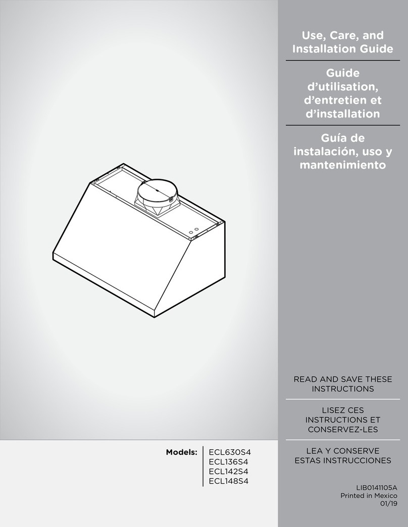 ELICA ECL630S4 Installation guide