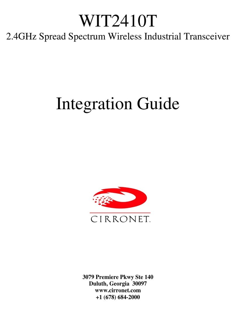 Cirronet WIT2410T Integration guide