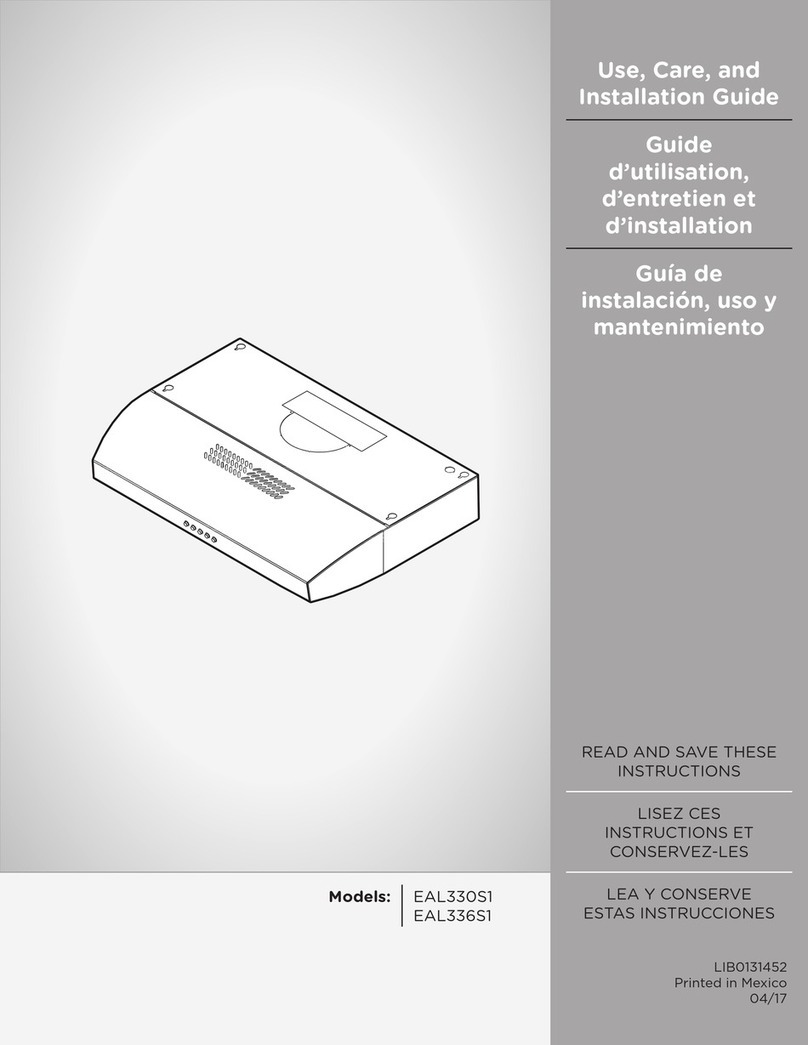 ELICA ALLASIO EAL330S1 Installation guide