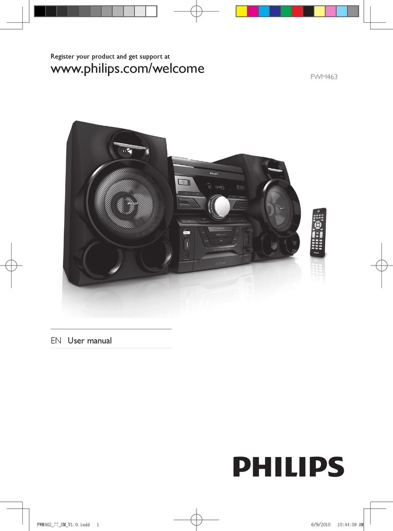 Philips FWM463X/77 User manual