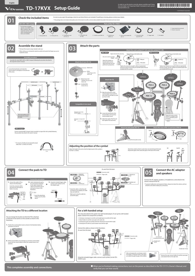 V-Drums TD-17 Series User manual