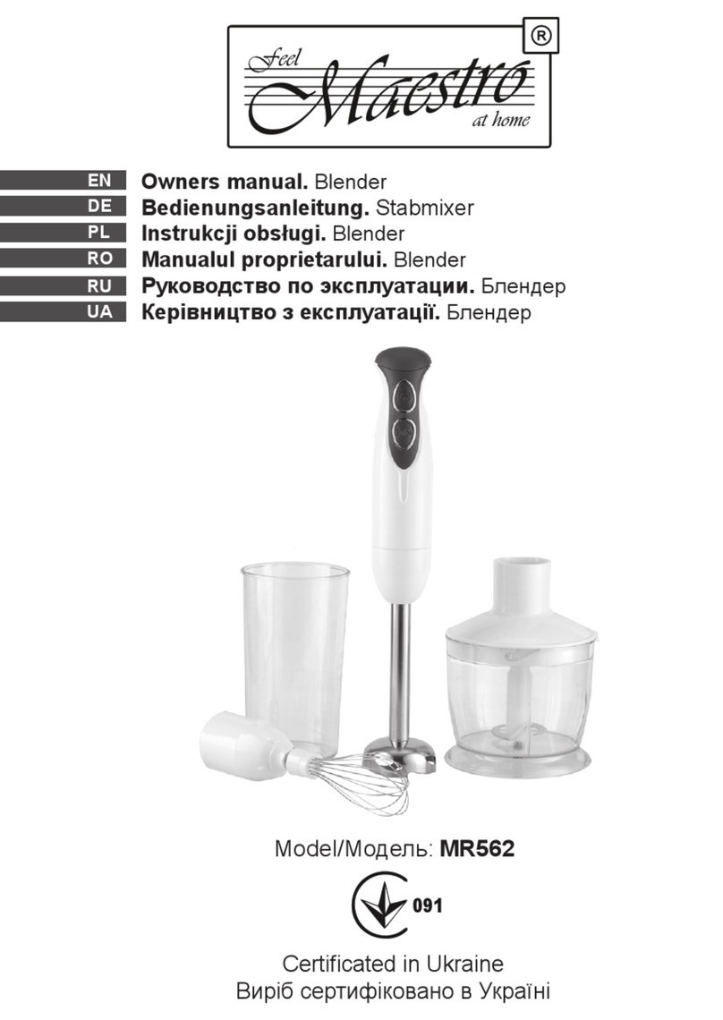 Feel-Maestro MR562 owner's manual
