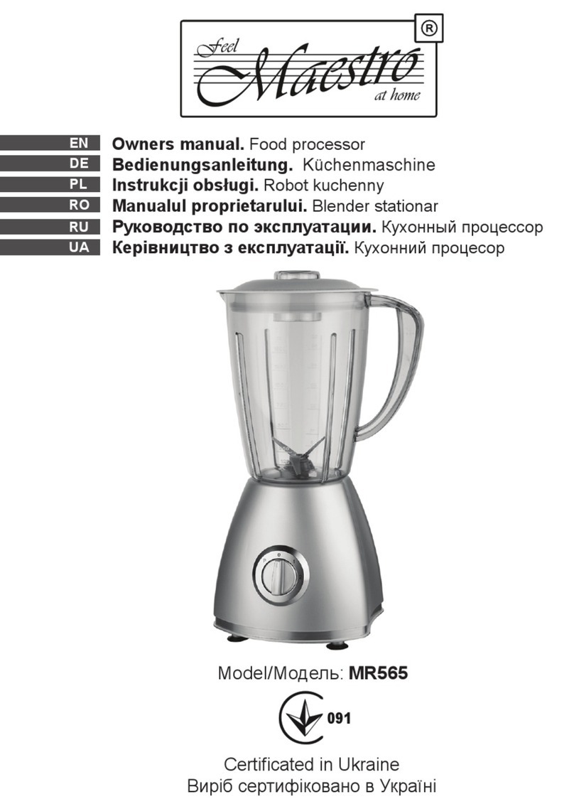 Feel-Maestro MR565 owner's manual