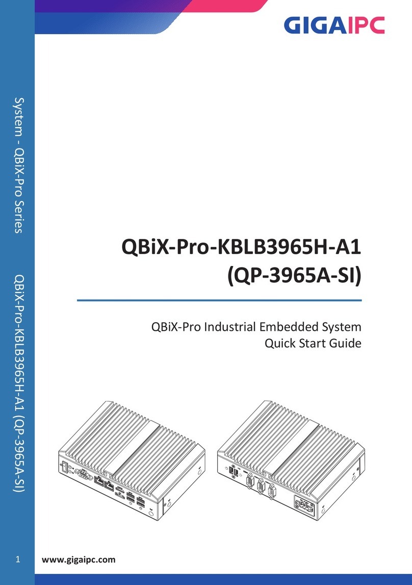 GIGAIPC QBiX-Pro-KBLB3965H-A1 User manual