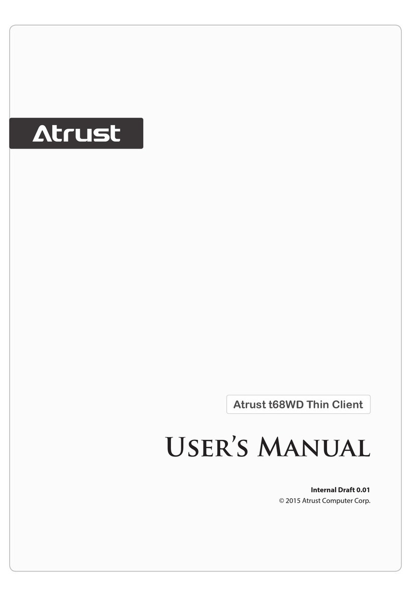 Atrust t68WD User manual