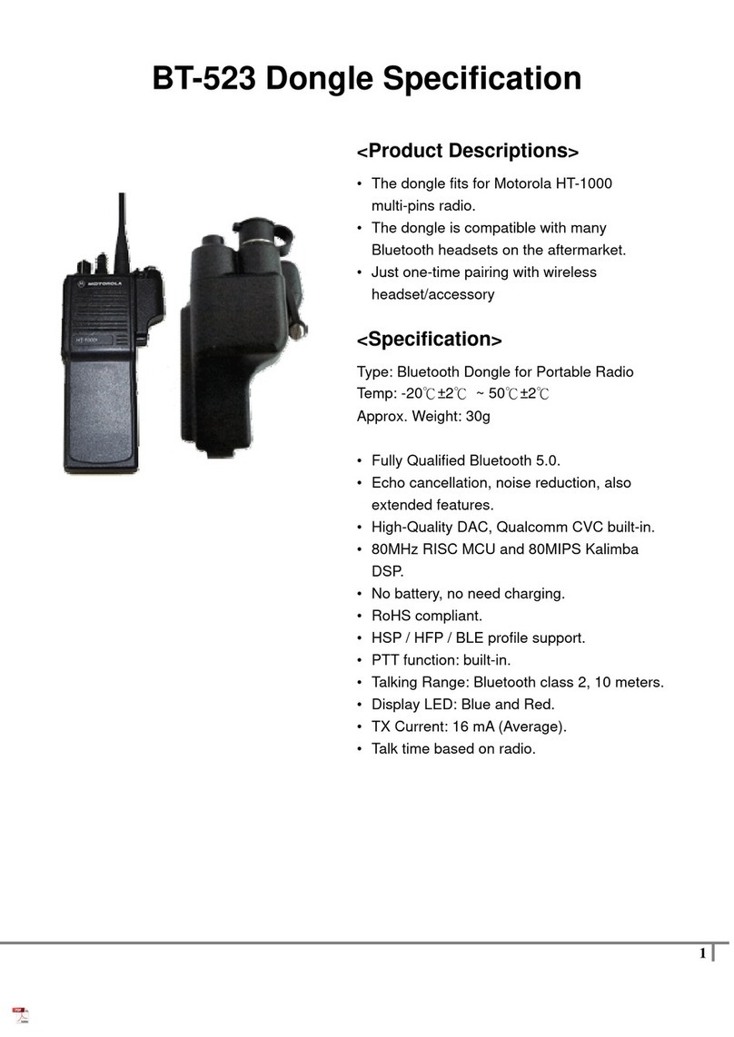 PRYME BT-523 quick start guide