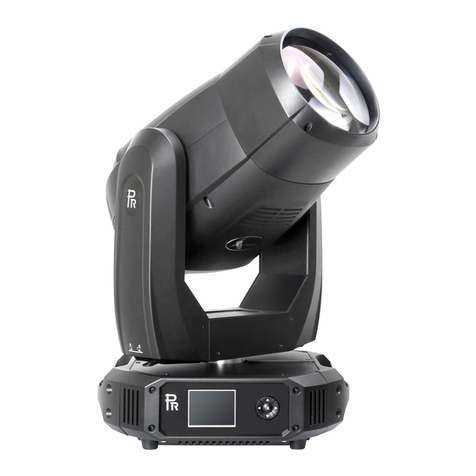 PR Lighting XR580 BWS User manual