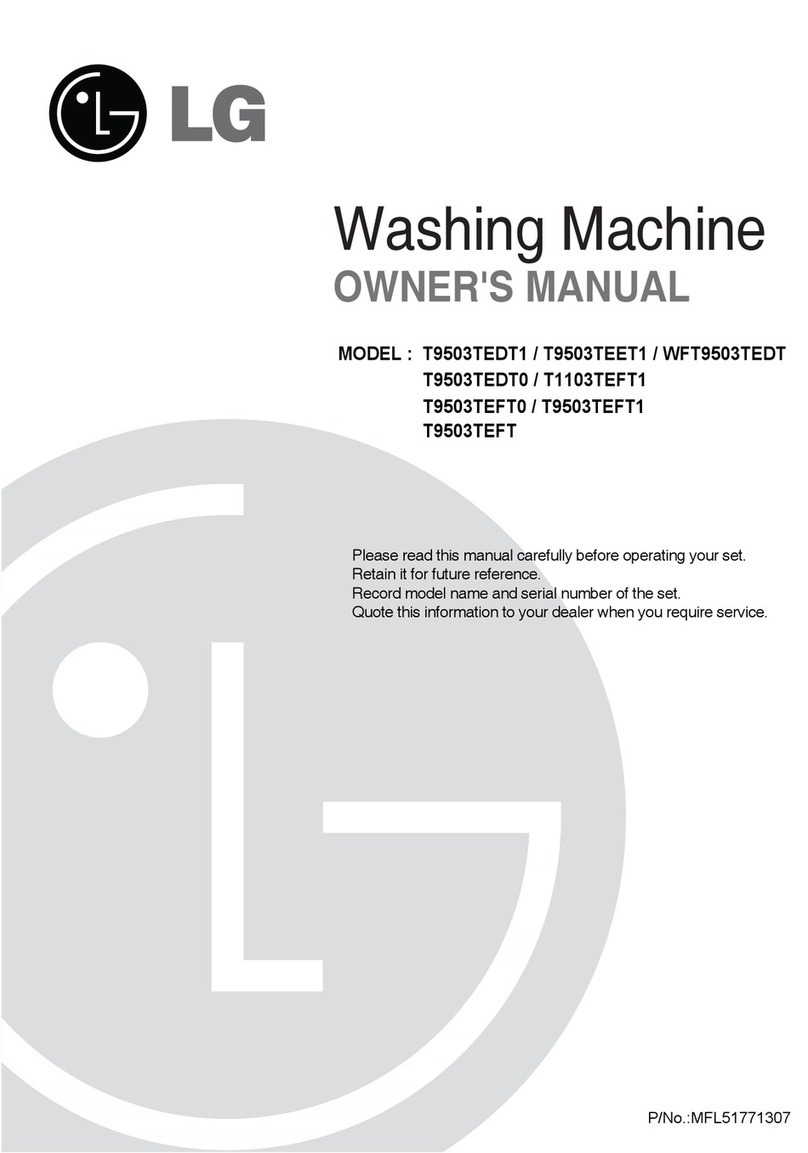 LG WFT9503TEDT User manual