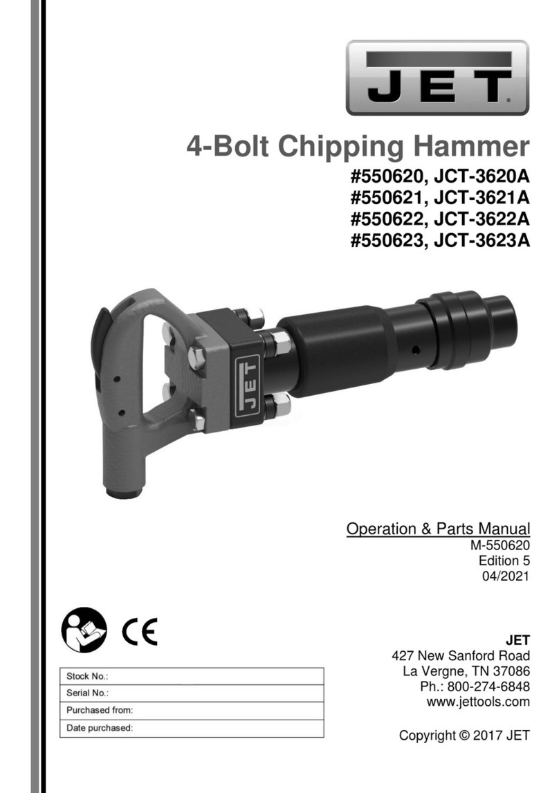 Jet JCT-3620A Operations & parts manual