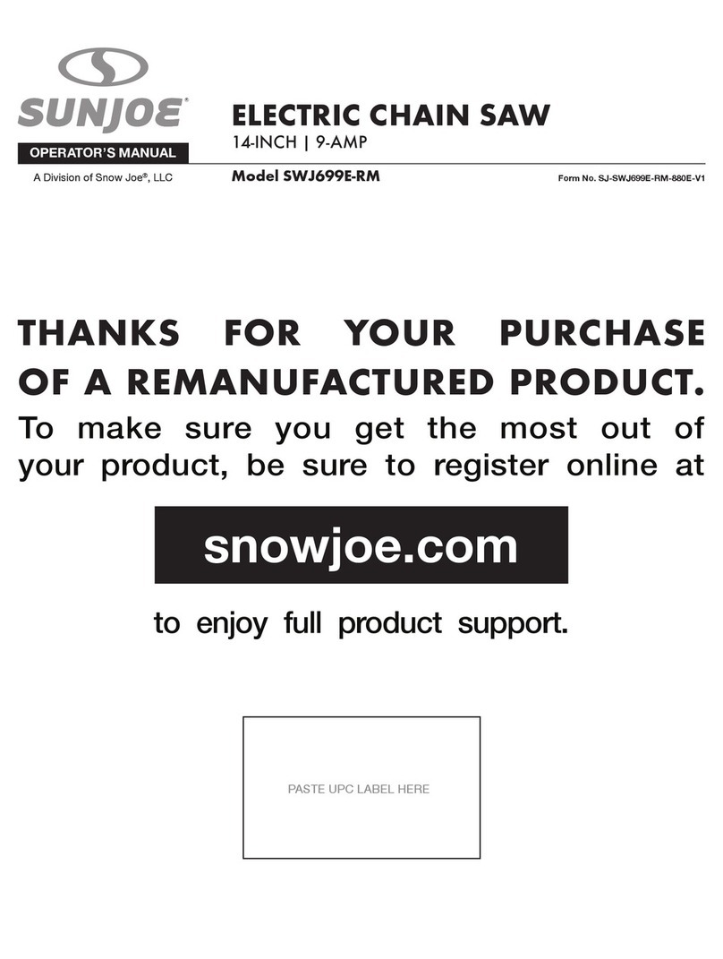 sunjoe SWJ699E-RM User manual