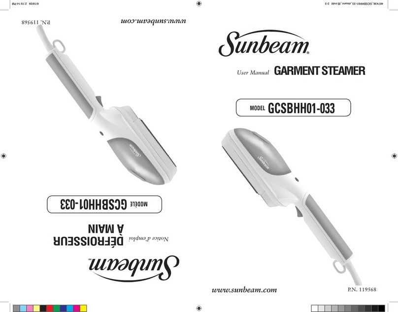 Sunbeam GCSBHH01-033 User manual