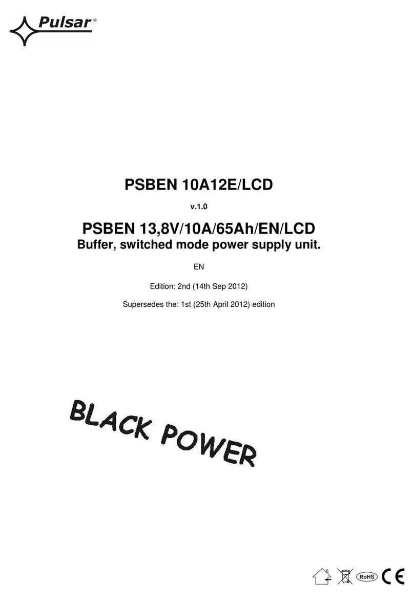 Pulsar PSBEN 10A12E/LCD instruction manual