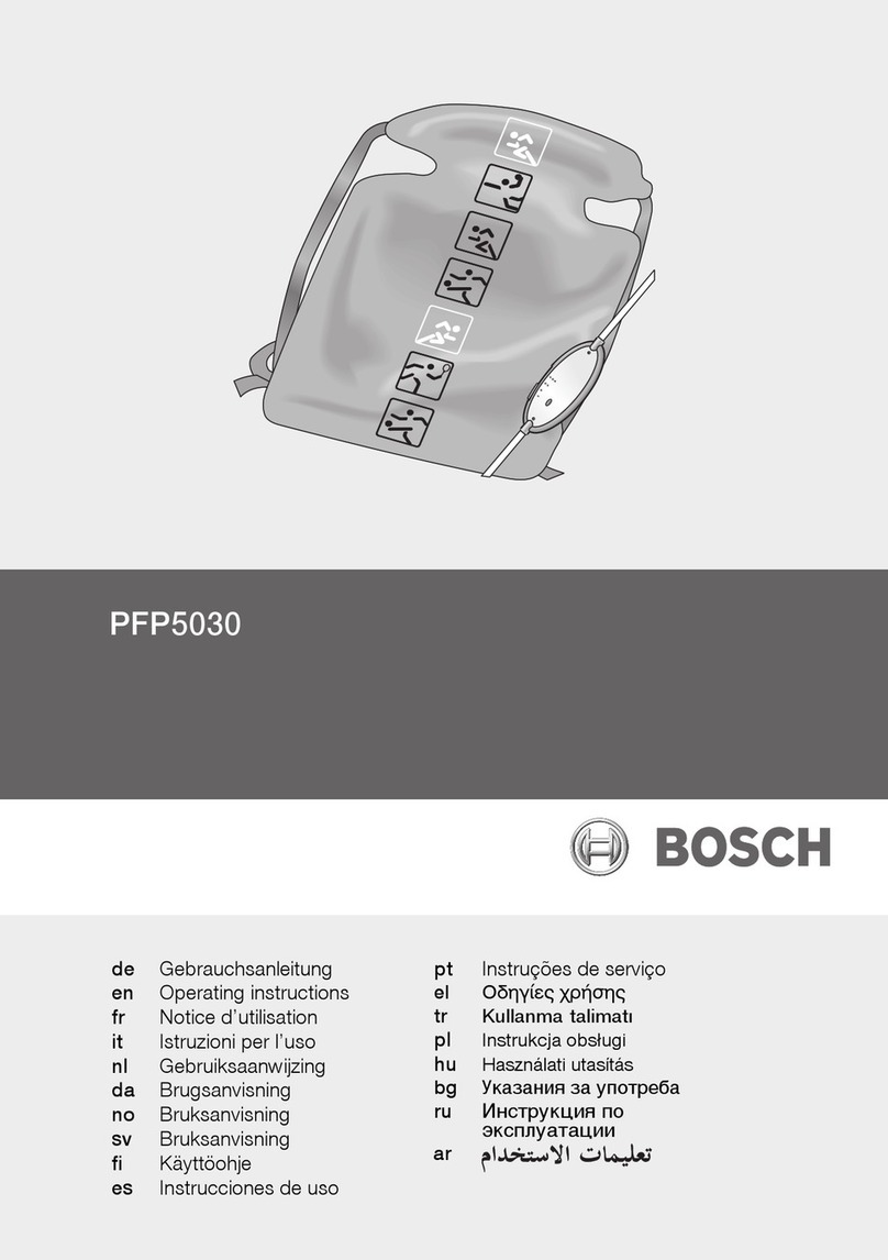 Bosch PFP5030 operating instructions