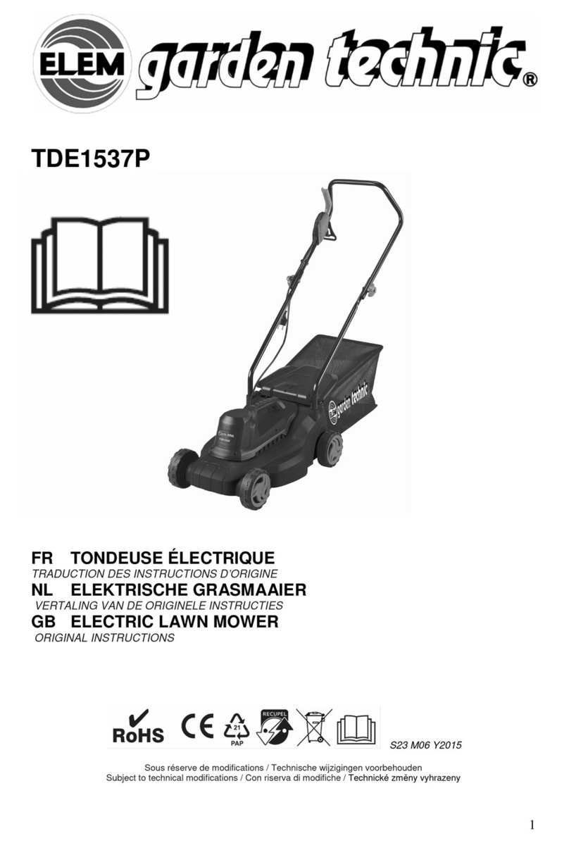 Elem Garden Technic TDE1537P Original instructions