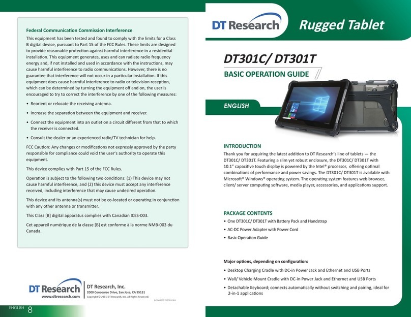DT Research DT301T Basic operation guide