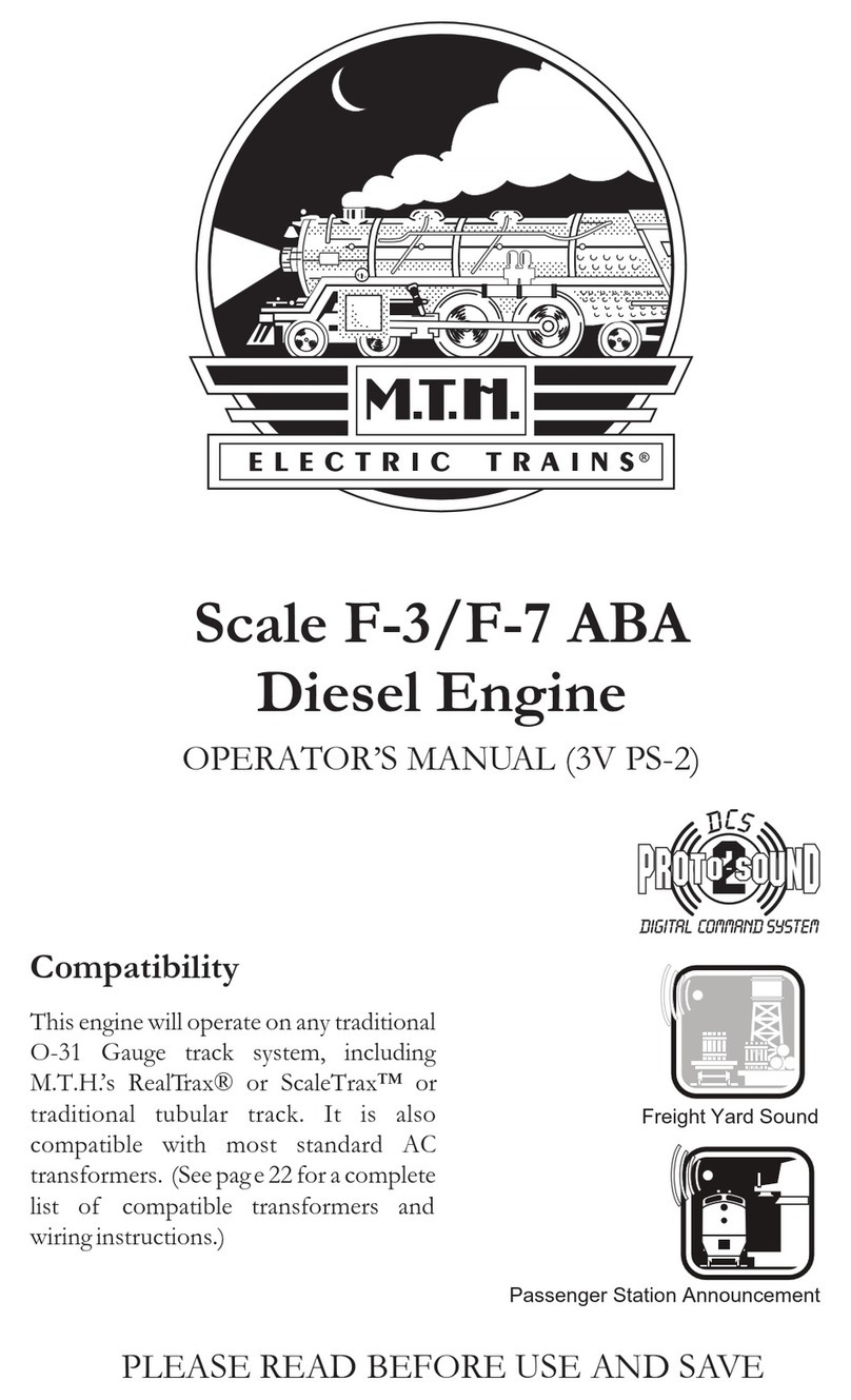 MTHTrains Scale F-3 ABA Diesel Engine User manual