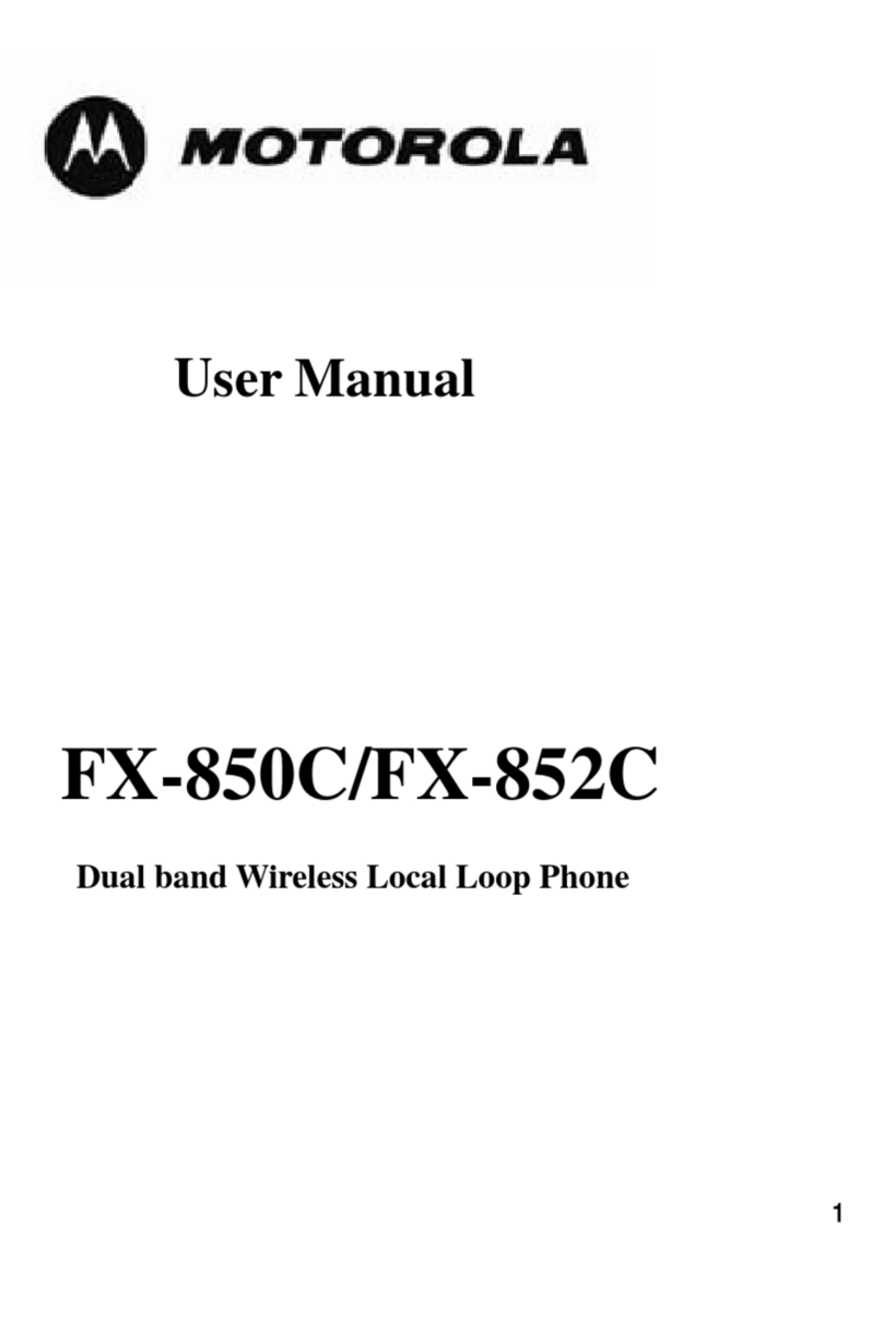 Motorola FX-852C user manual