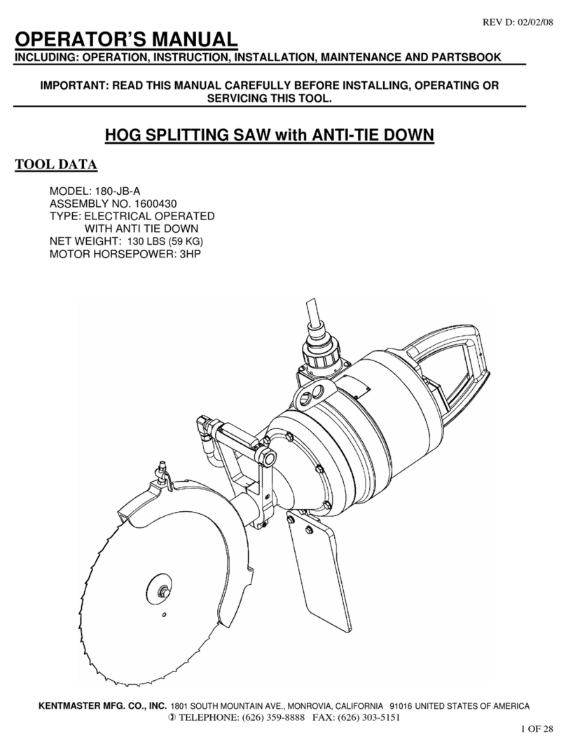 KENTMASTER 180-JB-A User manual