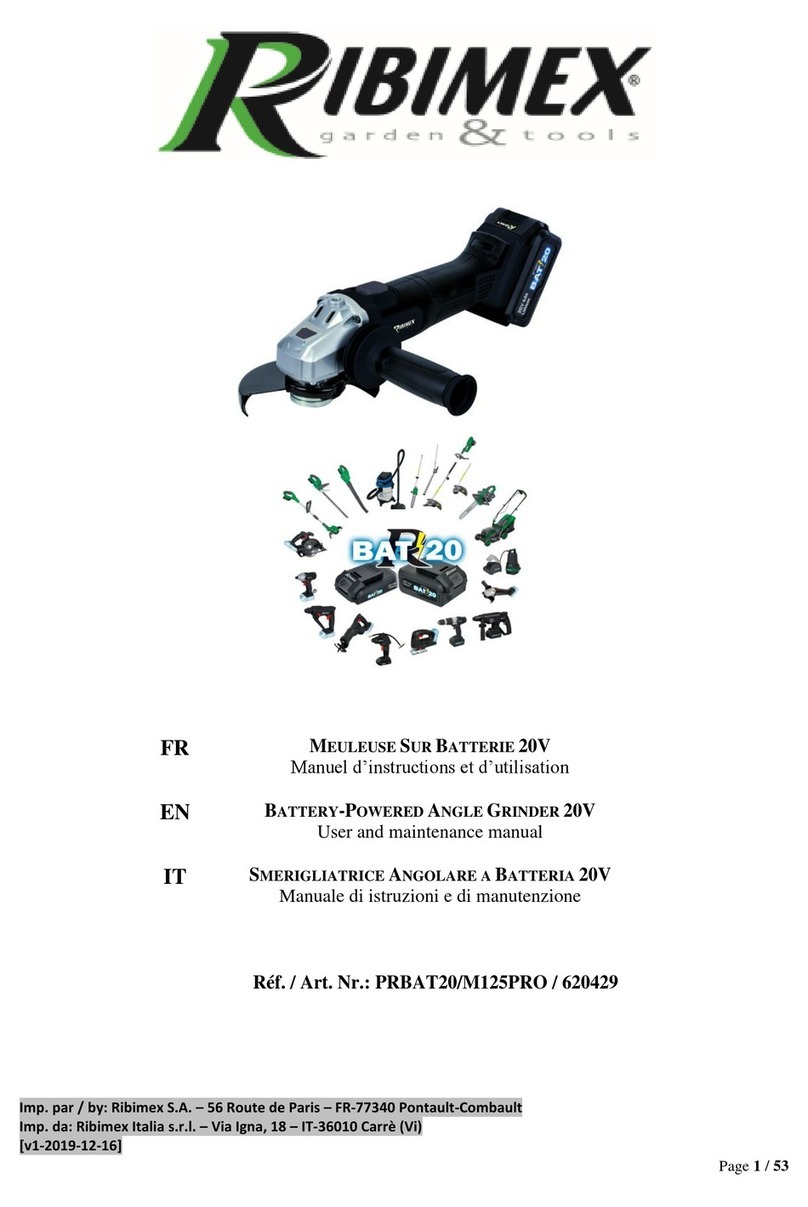Ribimex PRBAT20/M125PRO Operating instructions