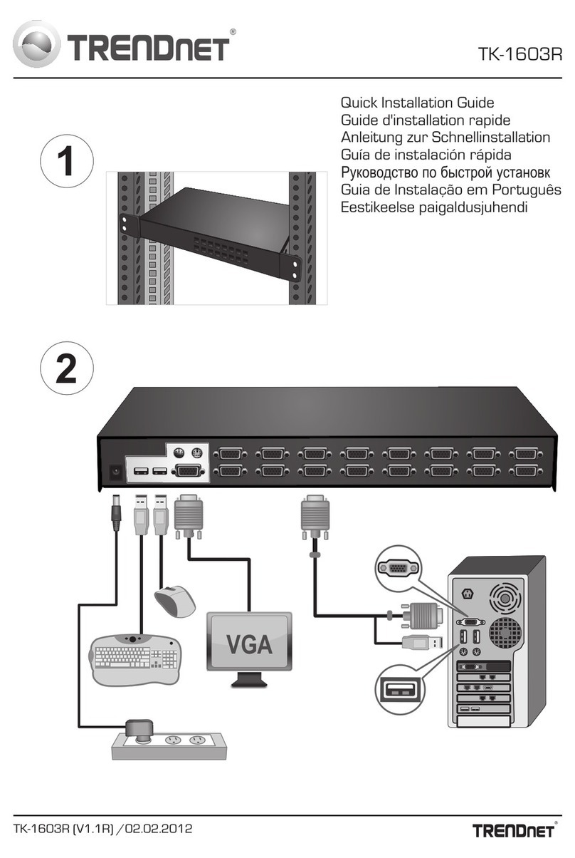 TRENDnet TK-1603R Quick installation guide