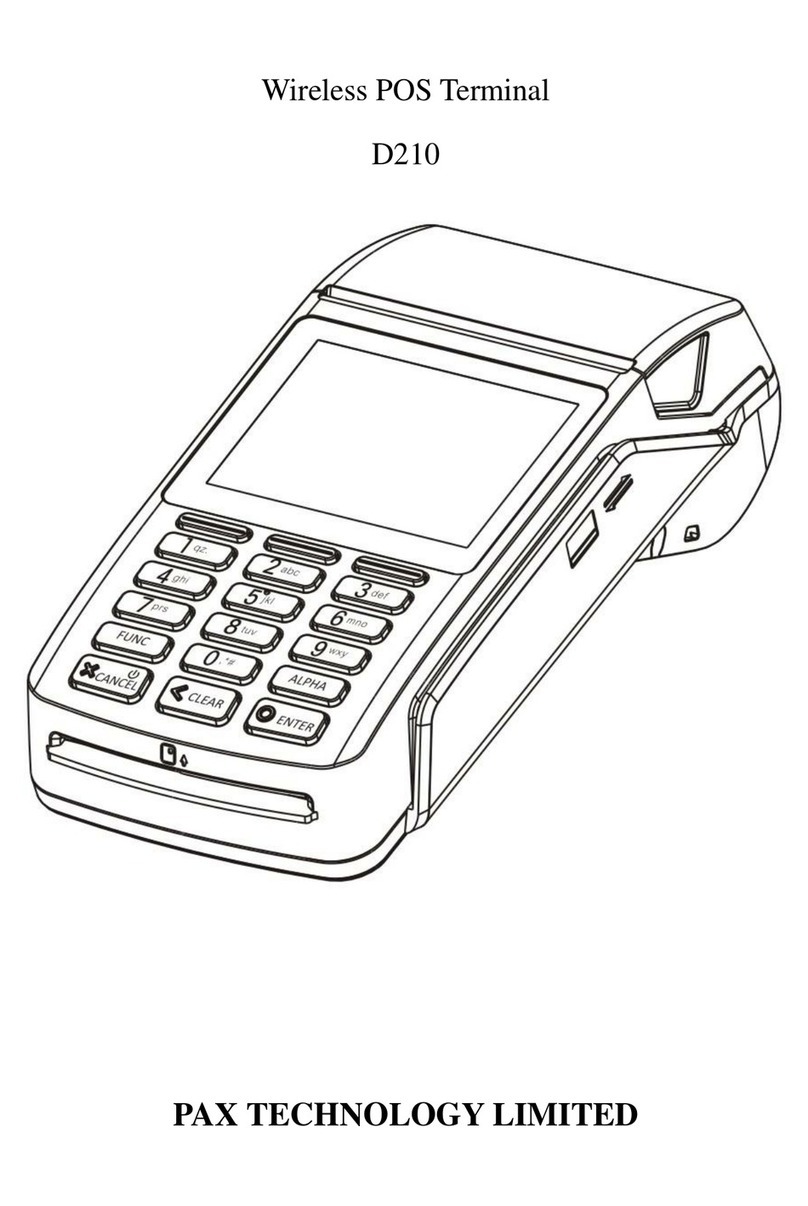 Pax Technology D210WCDMA manual