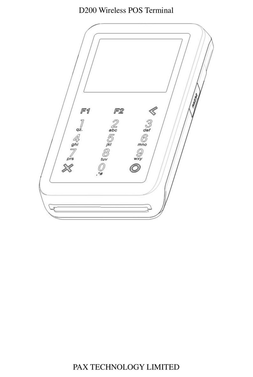 Pax Technology D200WB User manual