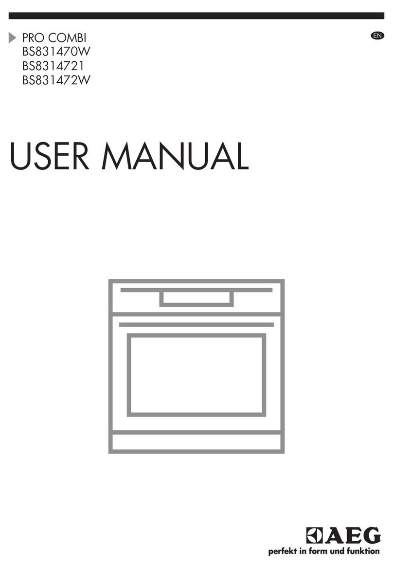 AEG PRO COMBI BS831470W User manual