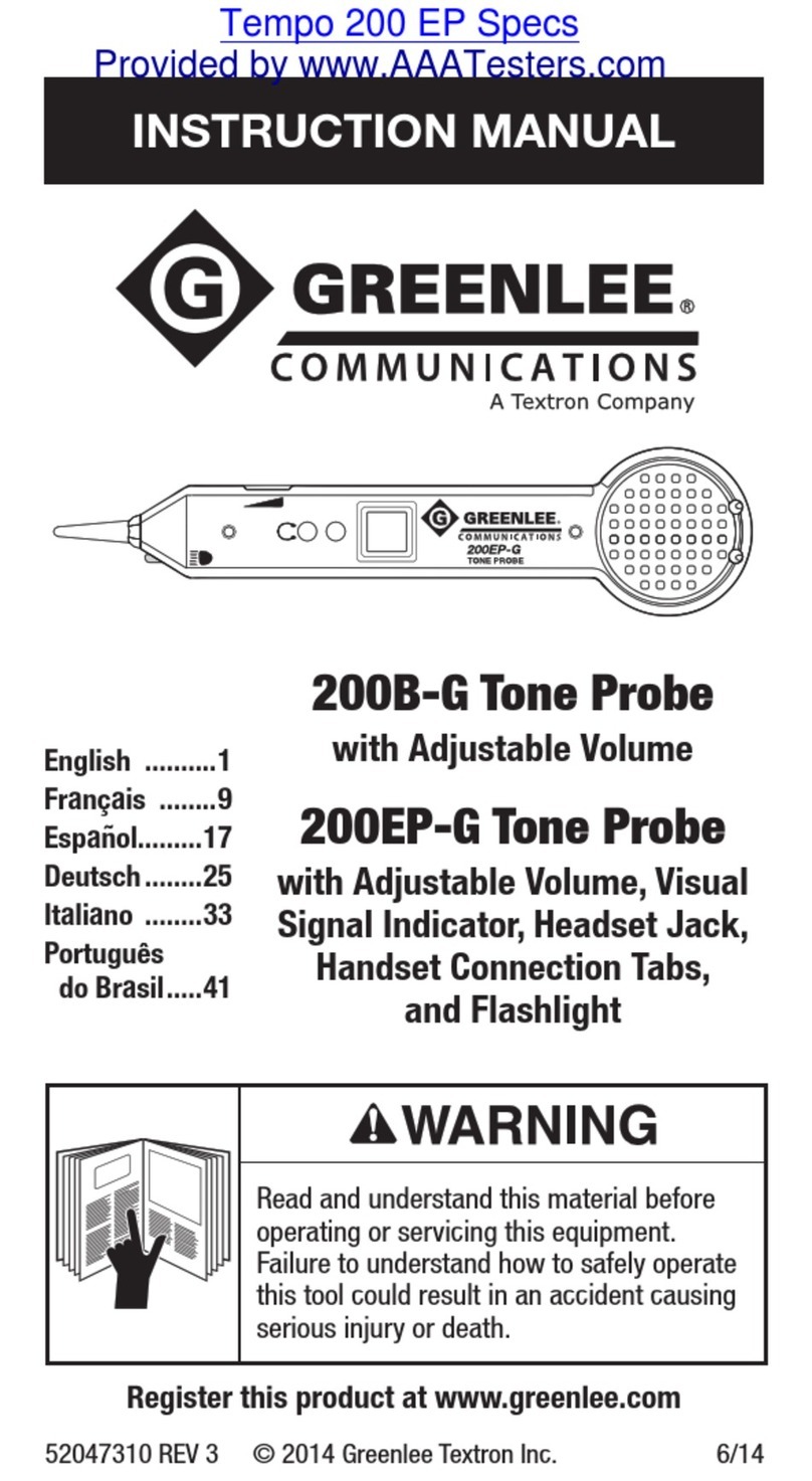 Textron Greenlee 200EP User manual