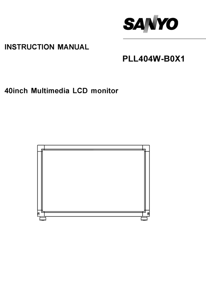 Sanyo PLL404W-B0X1 User manual