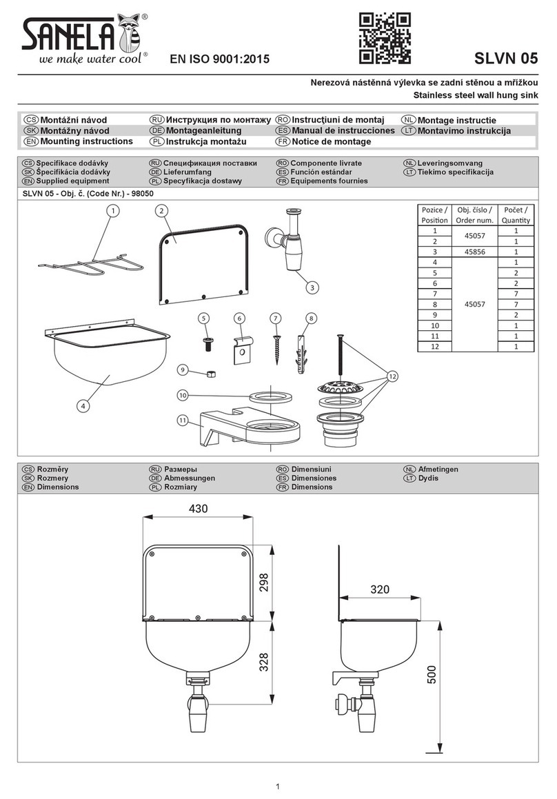 Sanela SLVN 05 Mounting instructions
