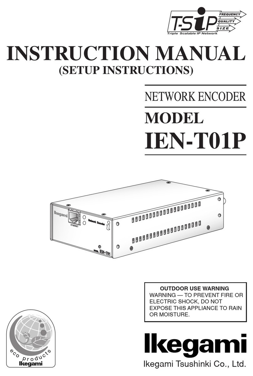 Ikegami IEN-T01P User manual