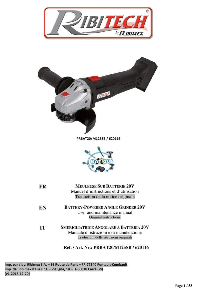 Ribimex Ribitech PRBAT20/M125SB User and maintenance manual