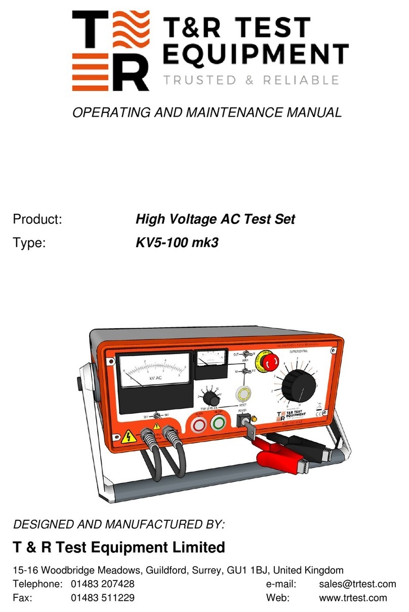 T&R KV5-100 mk3 Operating and maintenance manual